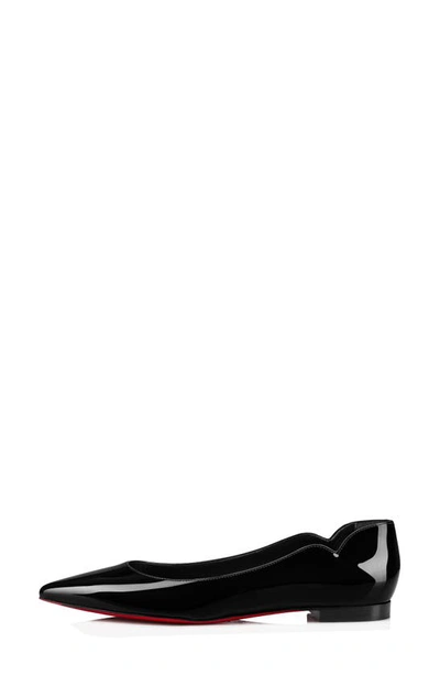 Shop Christian Louboutin Hot Chickita Pointed Toe Flat In Black