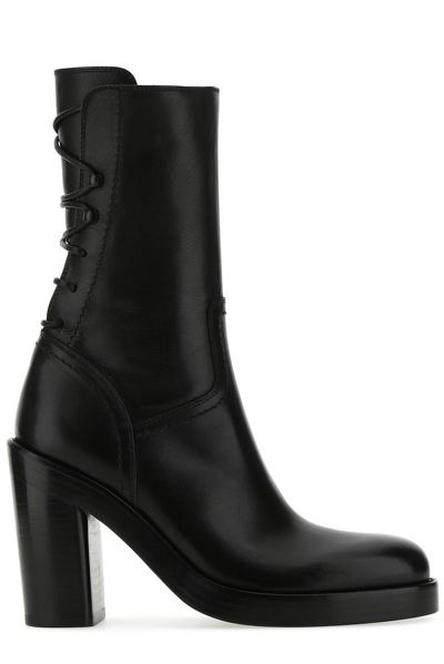 Shop Ann Demeulemeester Henrica High Heeled Boots In Black