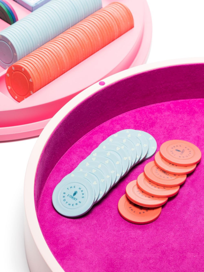 Shop L'objet X Haas Brothers Poker Set In Pink