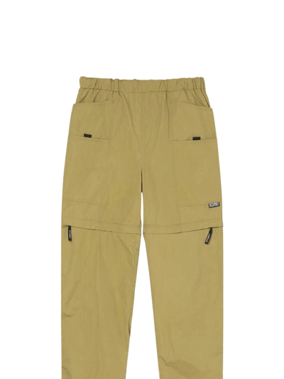 Shop Stussy Nyco Straight-leg Convertible Pants In Green
