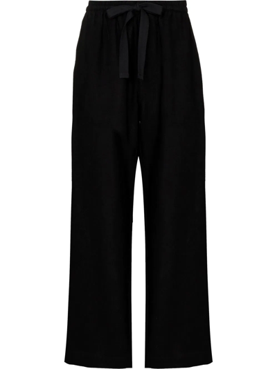 Shop Commas Straight-leg Trousers In Black