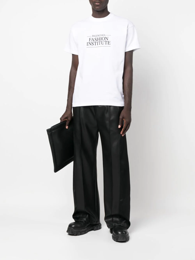 Balenciaga Slogan-print T-shirt In White