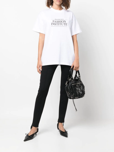 Balenciaga Slogan-print T-shirt In White