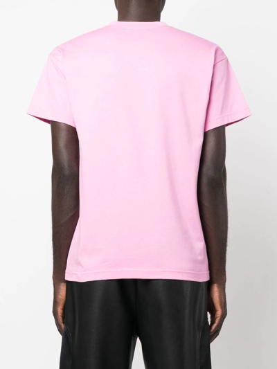 Shop Balenciaga Bb Paris Icon T-shirt In Pink