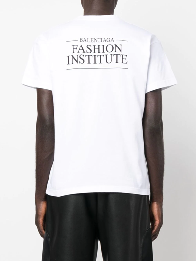 Balenciaga Slogan-print T-shirt In White
