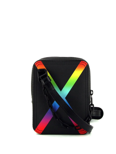 Pre-owned Louis Vuitton Danube Rainbow 邮差包（典藏款） In Black