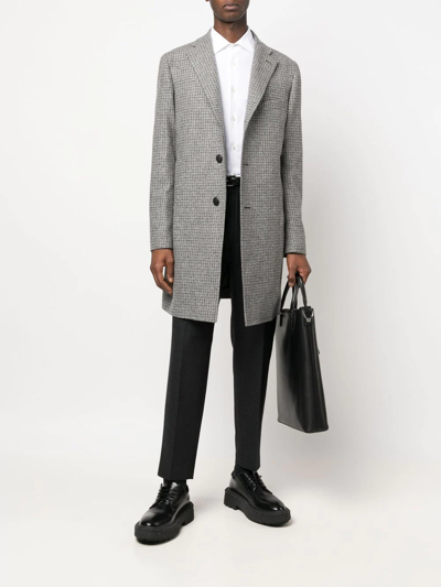 Tagliatore Slim-cut Tailored Trousers In Grey