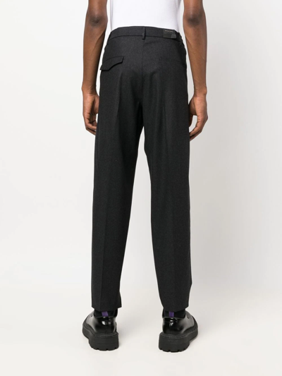 Tagliatore Slim-cut Tailored Trousers In Grey