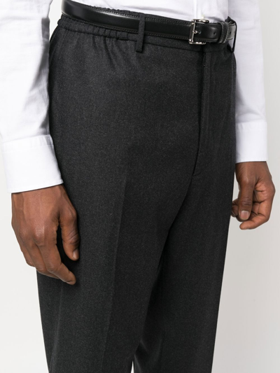 Tagliatore Slim-cut Tailored Trousers In Grey