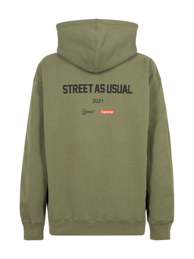 Shop Supreme X Wtaps Sic'em! Hoodie In Green