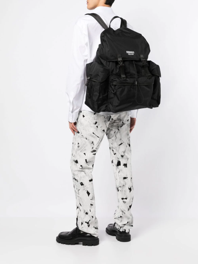 BIG LOGO-PRINT BACKPACK