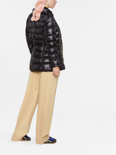 Herno Zip-up Padded Short Jacket In Black