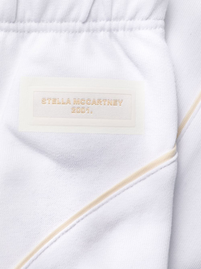 Stella Mccartney Elasticated-waist Zip-up Track Pants In White