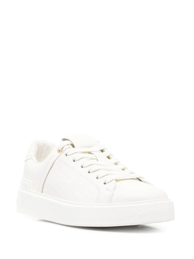 Shop Balmain B Court Low-top Sneakers In White