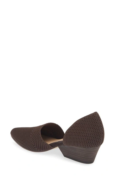 Shop Eileen Fisher Hallo Knit D'orsay Pump In Chocolate
