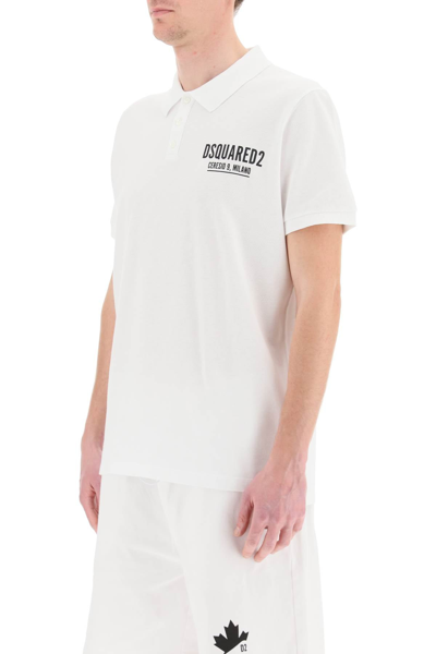 Dsquared2 Ceresio 9 Polo Shirt In White | ModeSens