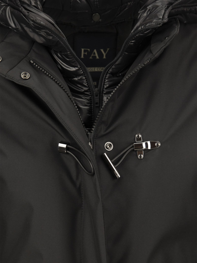 Shop Fay Toggle Coat - Jacket In Black