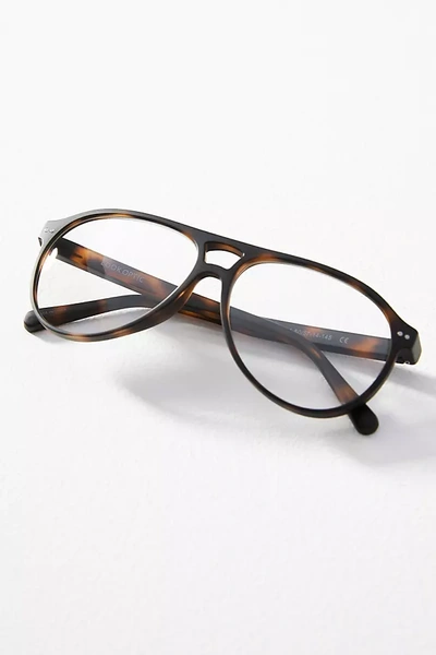 Shop Look Optic Liam Reading Glasses In Brown