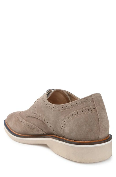Shop Thomas & Vine Chadwick Wingtip Derby In Taupe