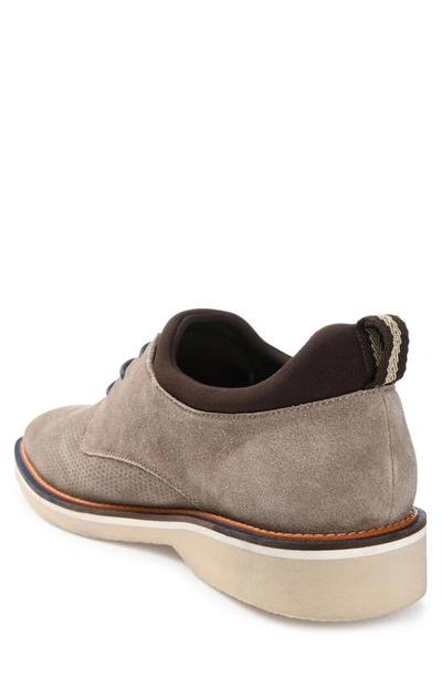 Shop Thomas & Vine Desmond Perforated Derby In Taupe