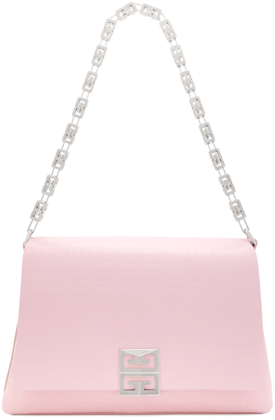 Shop Givenchy Pink Medium 4g Shoulder Bag In 674 Blossom Pink