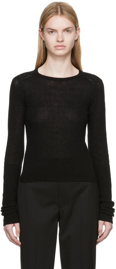 Shop Maria Mcmanus Black Open Stitch Sweater