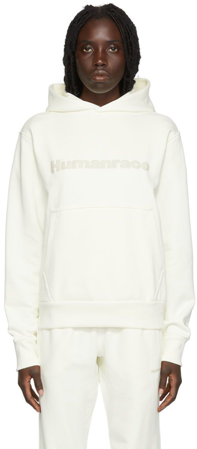 Shop Adidas X Humanrace By Pharrell Williams Off-white Humanrace Basics Hoodie In Off White