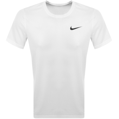 Shop Nike Training Dri Fit Superset Logo T Shirt White