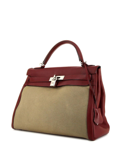 Pre-owned Hermes  Kelly 32 Handbag In Red