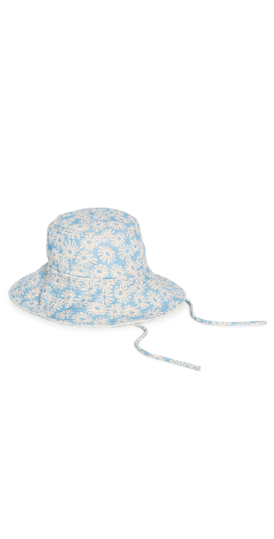 Shop Re/done 90s Sun Hat In Blue Daisy