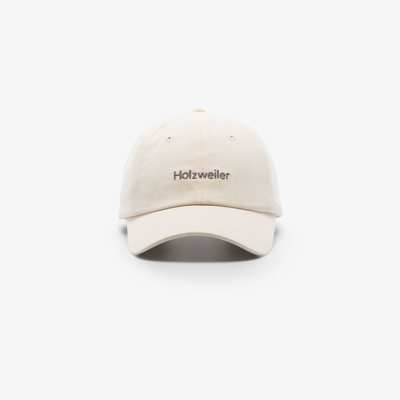 Shop Holzweiler Neutral Sonnet Logo Organic Cotton Cap In Neutrals