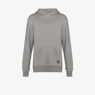 Shop The Power For The People Grey Ray Back Logo Organic Cotton Hoodie
