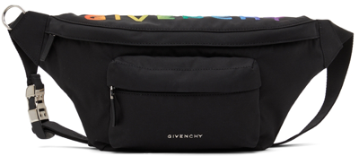 Shop Givenchy Black Essentiel U Bum Bag In 001-black