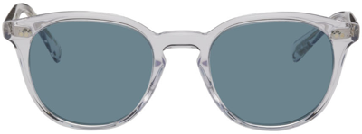 Shop Oliver Peoples Transparent Desmon Sunglasses In Crystal Sun