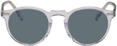 Shop Oliver Peoples Transparent Peck Estate Edition Gregory Peck Sunglasses In 1101r8 Crys