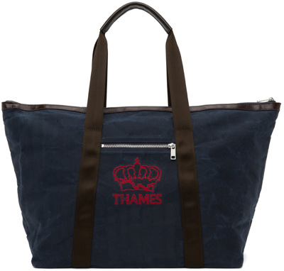 Shop Thames Mmxx Navy P.g. Weekender Tote