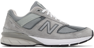 Shop New Balance Gray 990v5 Core Sneakers In Grey