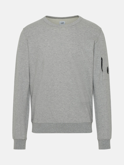 Shop C.p. Company Cotton Loop Sweatshirt In Grey