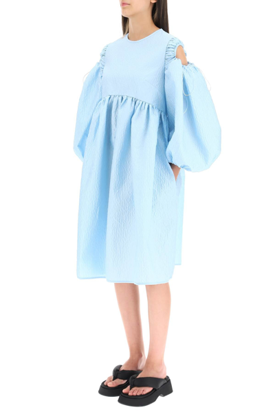 Shop Cecilie Bahnsen Janessa Dress In Light Blue