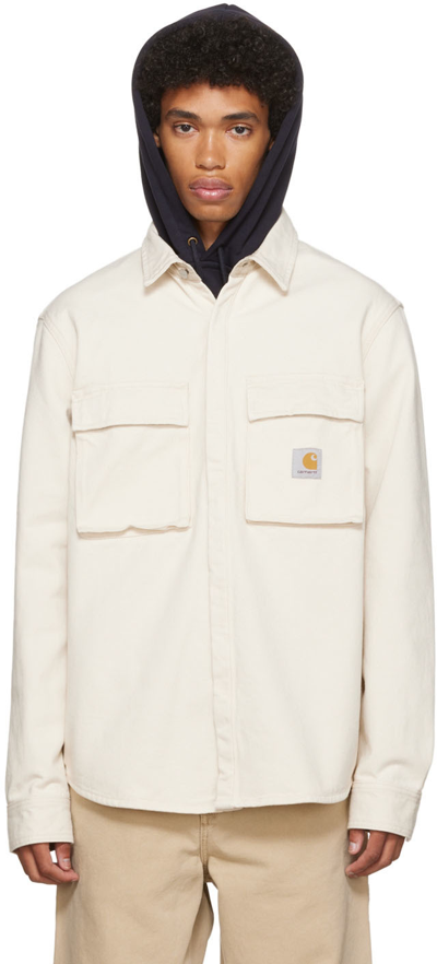 Carhartt Monterey Overshirt Jacket In Beige | ModeSens