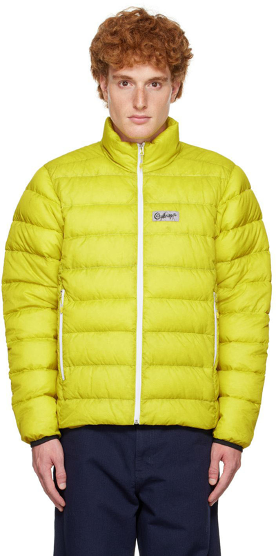 Shop Ostrya Yellow 850 Down Jacket In Crt Chartreuse