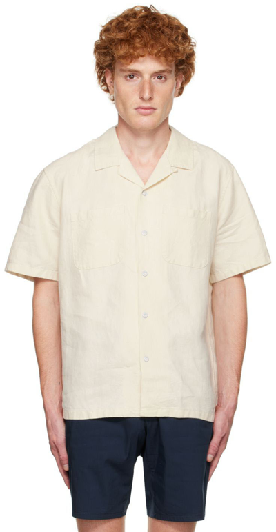 Shop Rag & Bone Off-white Avery Shirt In Turtledove