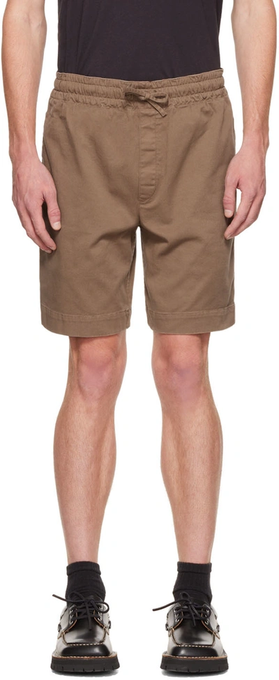 Ymc You Must Create Drawstring Track Shorts In 20-brown