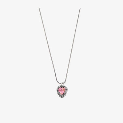 Shop Lyly Erlandsson Sterling Silver Winter Crystal Pendant Necklace