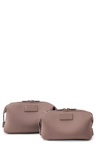 Shop Dagne Dover Hunter Large Neoprene Toiletry Bag In Dune