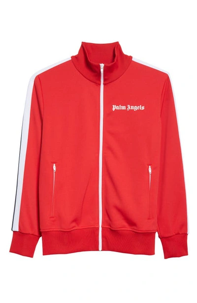 Shop Palm Angels Classic Track Jacket In Red White