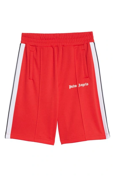 Shop Palm Angels Classic Track Shorts In Red White