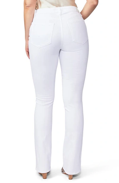 Shop Paige Flaunt Curvy Hourglass High Waist Bootcut Jeans In Crisp White