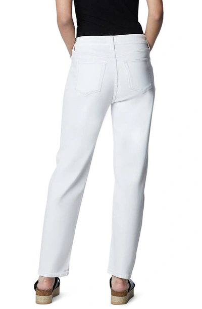 Shop Hint Of Blu Clever High Waist Ankle Slim Straight Leg Jeans In Cloud