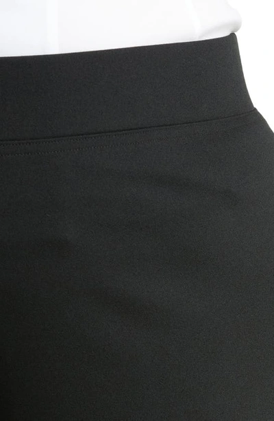 Shop Ming Wang Pull-on Crepe Pants In Black